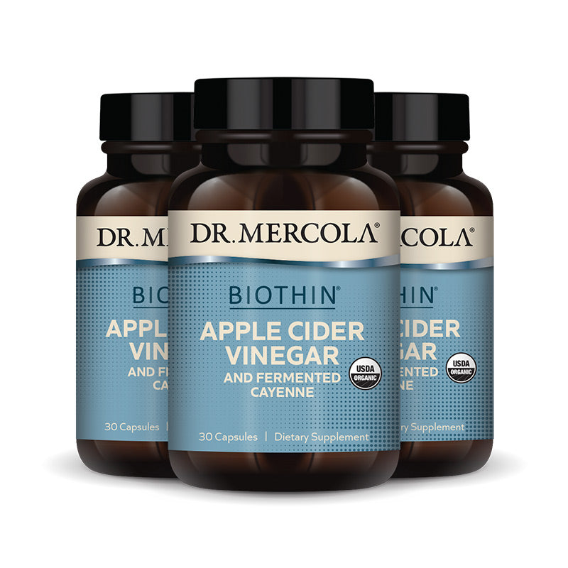 Dr. Mercola Biothin Organic Apple Cider Vinegar and Fermented Cayenne