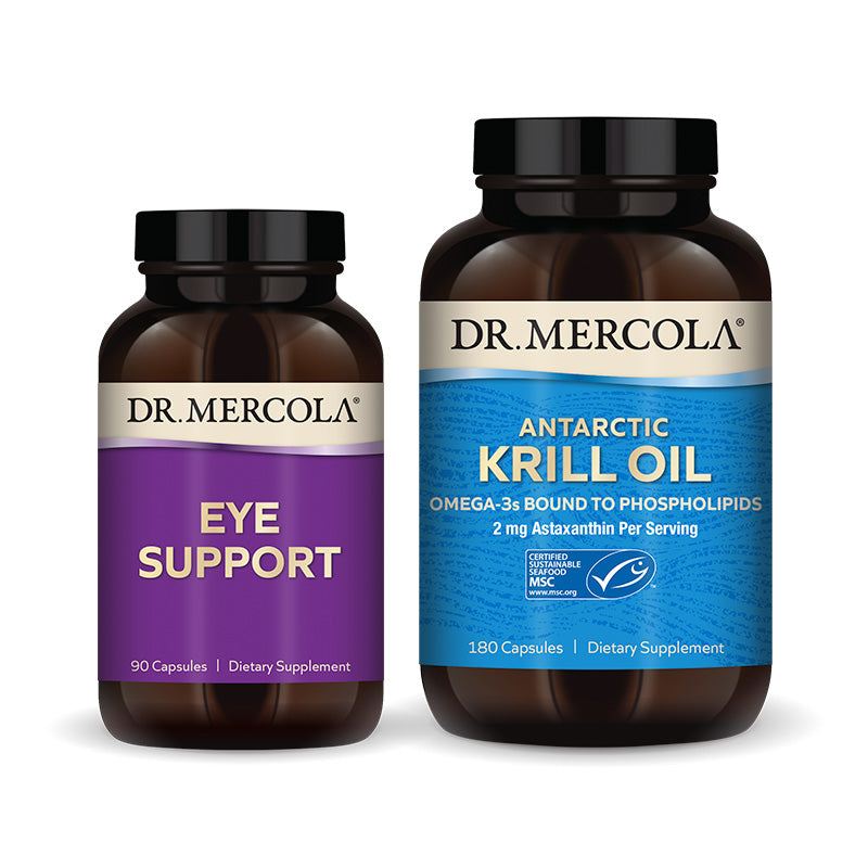 Eye Support & Krill Oil bottle