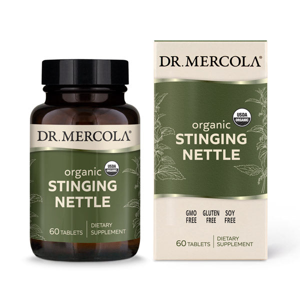 Dr. Mercola Organic Stinging Nettle Supplement bottle