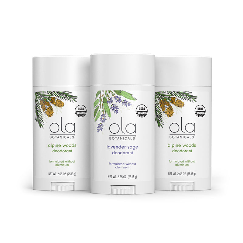 Ola Botanicals Organic Deodorant 3-Pack
