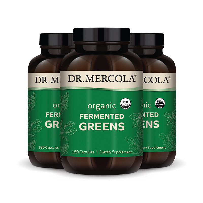 Dr. Mercola Organic Fermented Greens Supplement, 180 capsules