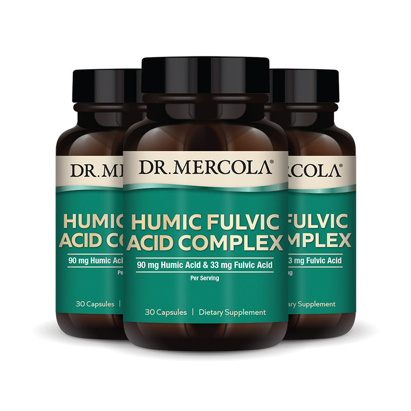 Humic Fulvic Acid Complex bottle and capsules