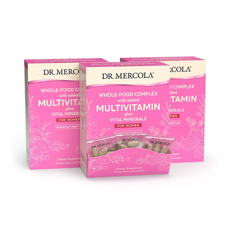 Sobrecitos de Complejo de Alimentos Enteros con Multivitaminas más Minerales Vitales para la Mujer