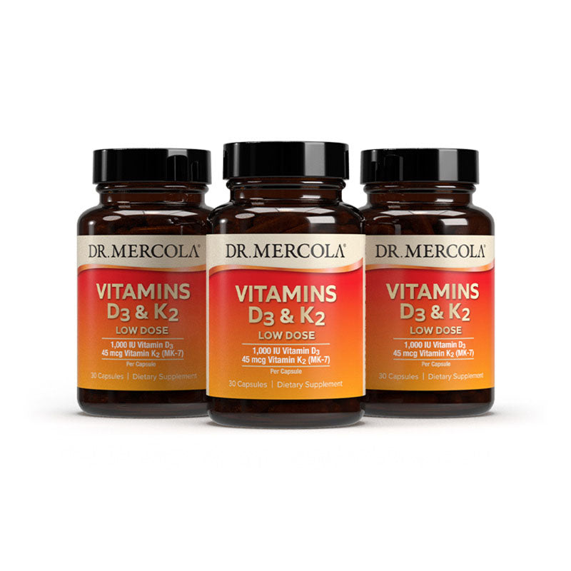 Vitaminas D3 y K2 en Dosis Baja