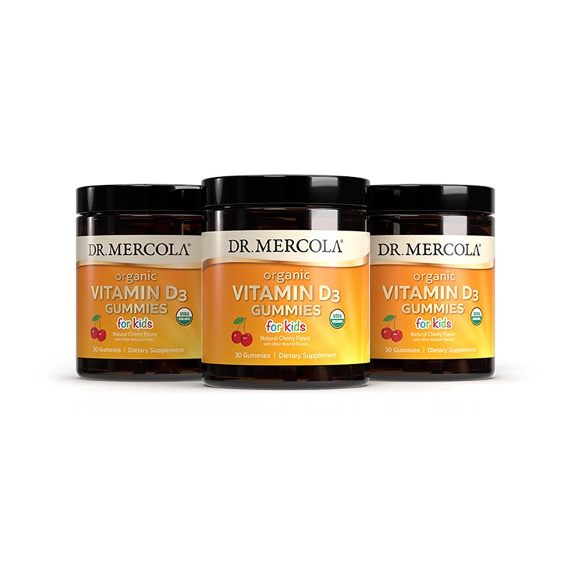 Organic Vitamin D3 Gummies for Kids - Cherry