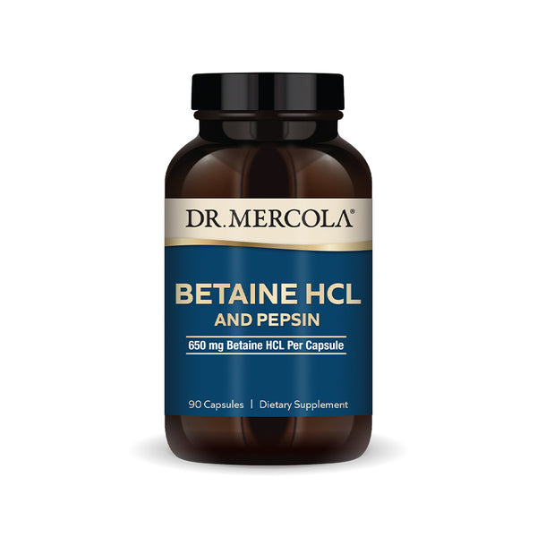 Betaine HCL and Pepsin Supplement bottle