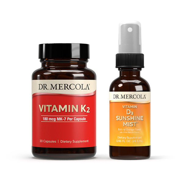 Vitamin K2 and Vitamin D3 Spray Supplement Pack
