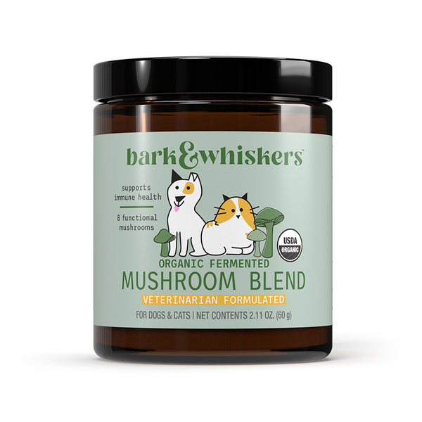 Bark & Whiskers Organic Fermented Mushroom Blend for Dogs & Cats