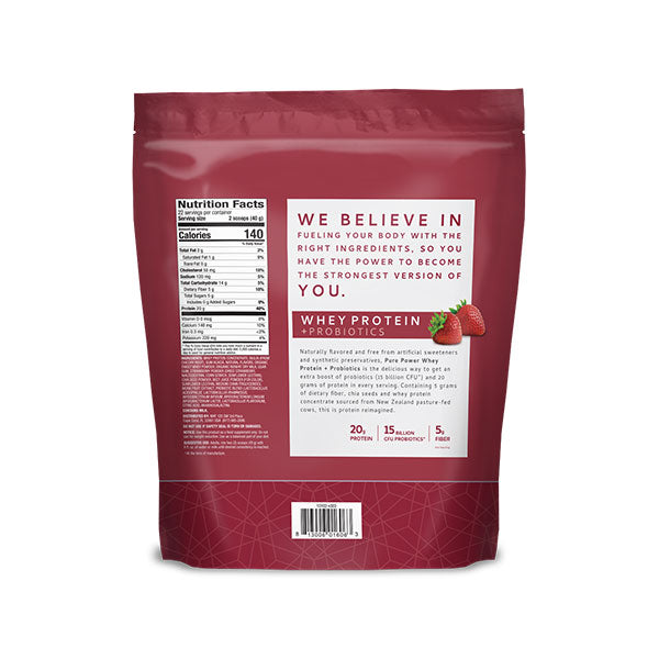 Pure Power Protein + Probiotics Strawberry Flavor