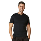 Men's Organic Cotton Crew Neck Dirt Shirt: Black