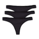Women's Organic Cotton Thong Panties 3-Packs