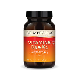 Vitamins D3 & K2 Supplement Bottle