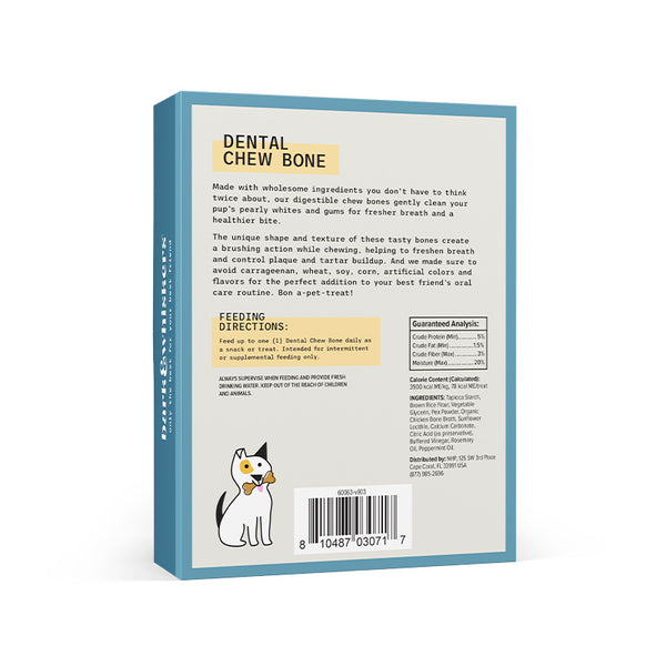 Bark & Whiskers Dental Chew Bones for Small Dogs