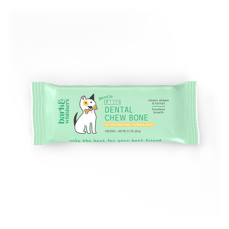 Bark & Whiskers Gentle Dental Chew Bones for Large Dogs