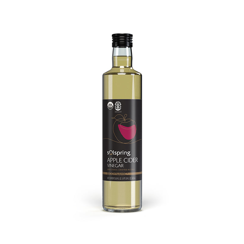 Solspring Biodynamic Apple Cider Vinegar bottle