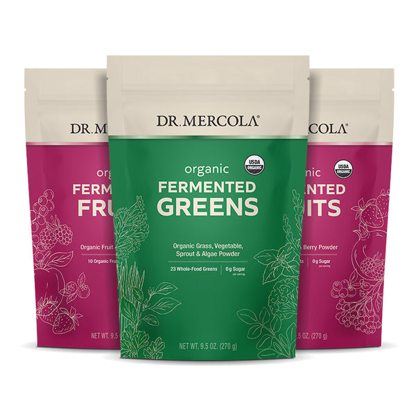 Organic Fermented Greens and Fruits Powder