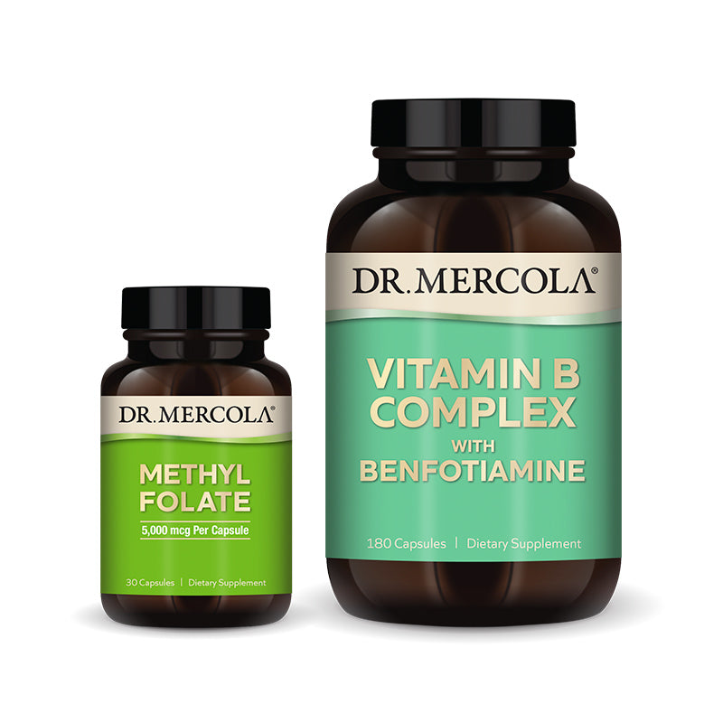 Methyl Folate & Vitamin B Complex Supplement bottle