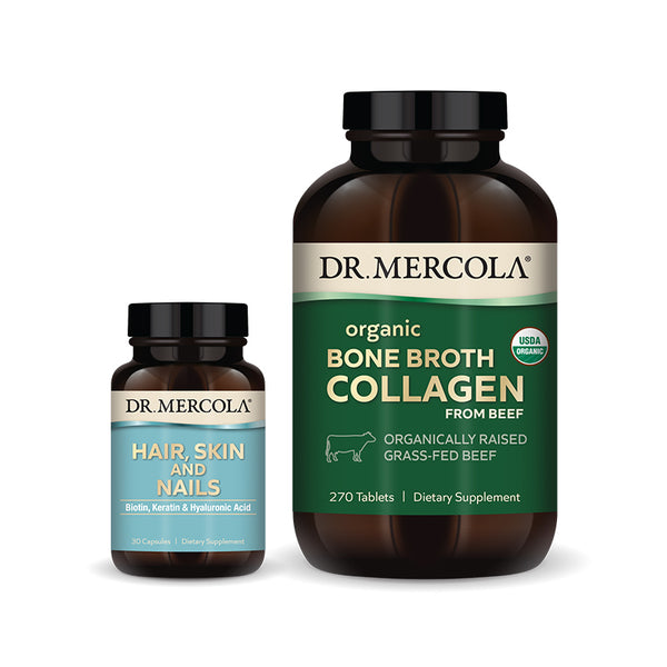 Organic Collagen supplement bottle