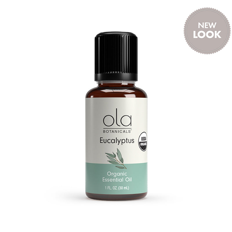 Ola Botanicals Organic Eucalyptus Essential Oil bottle