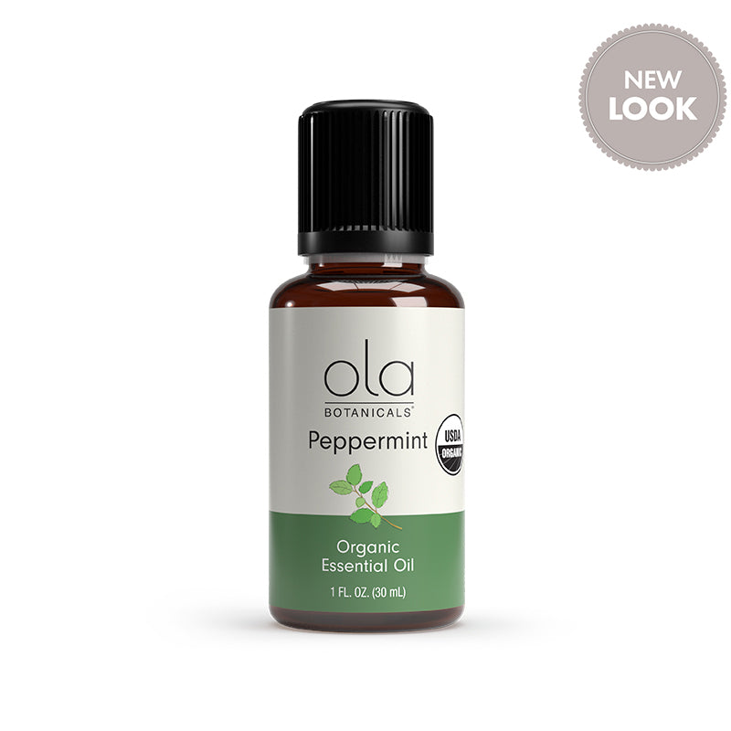 Ola Botanicals Organic Peppermint Essential Oil 1 oz bottle