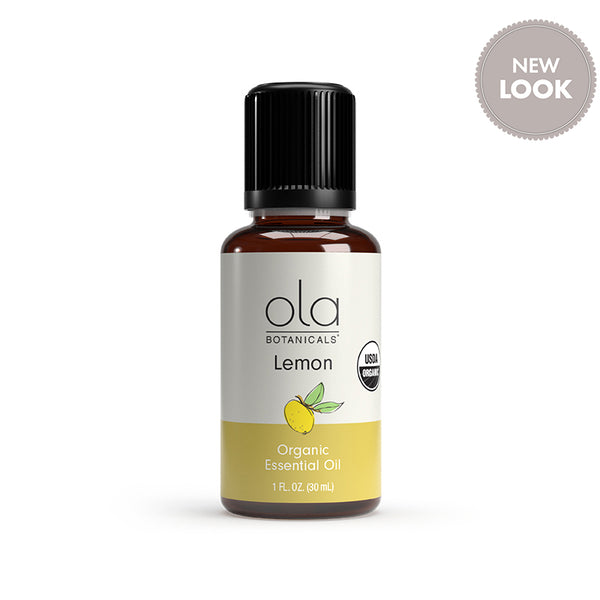 Ola Botanicals Organic Lemon Essential Oil bottle
