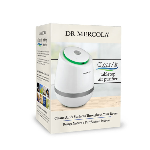 Dr. Mercola Tabletop Air Purifier in use