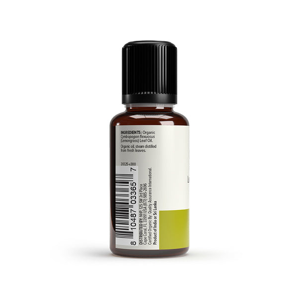 Ola Botanicals Organic Lemongrass Essential Oil packaging
