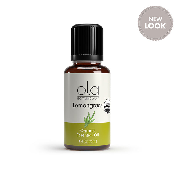 Ola Botanicals Organic Lemongrass Essential Oil bottle
