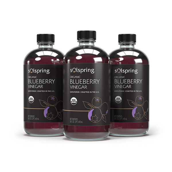 Solspring Organic Blueberry Vinegar bottle
