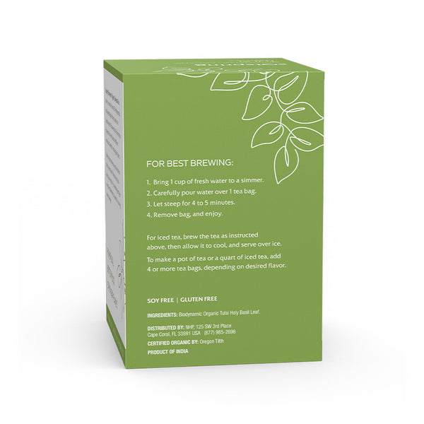 Solspring Biodynamic Organic Tulsi Tea ingredients