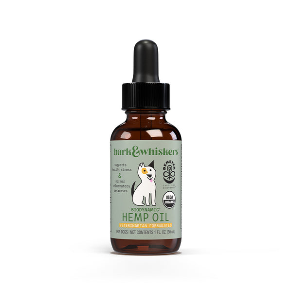 Aceite de Cáñamo Orgánico para Perros Biodynamic® Bark & Whiskers®