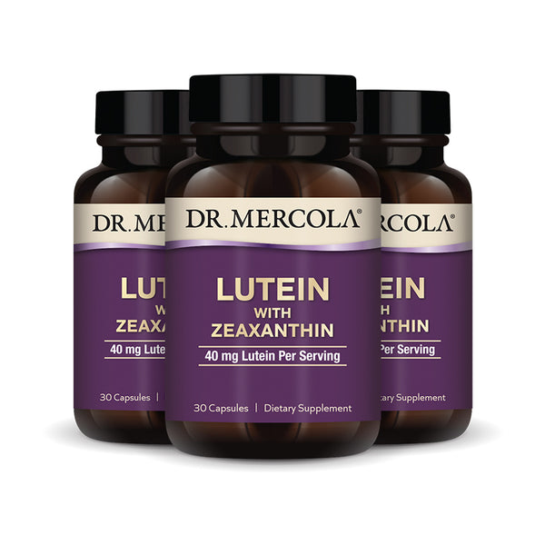 Lutein with Zeaxanthin supplement bottle