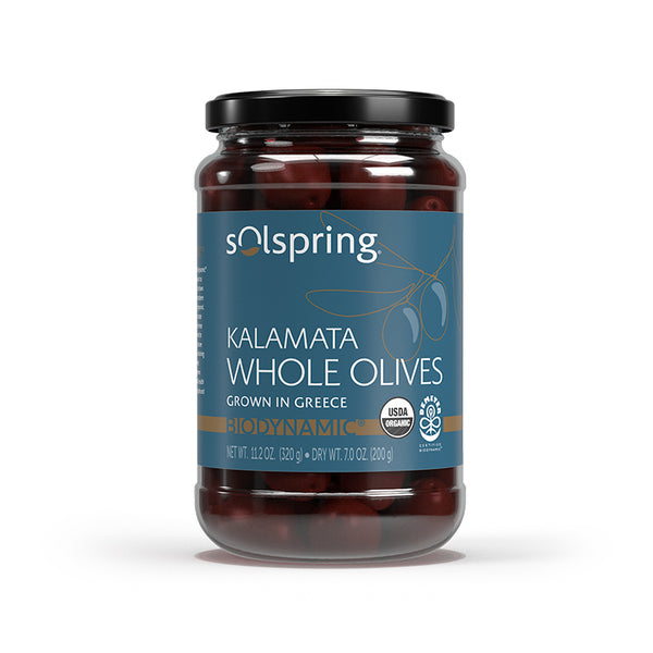 Solspring Biodynamic Organic Kalamata Olives