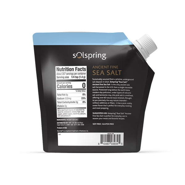 Solspring Real Salt Ancient Fine Sea Salt