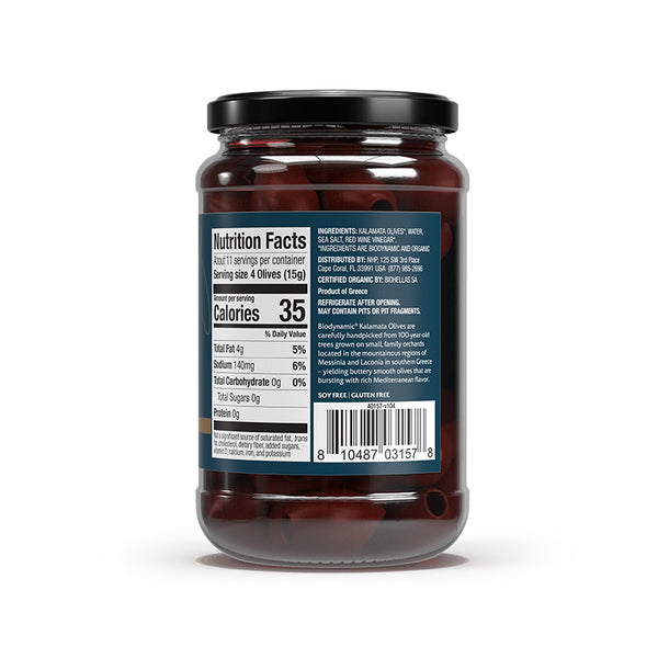 Solspring Organic Kalamata Pitted Olives