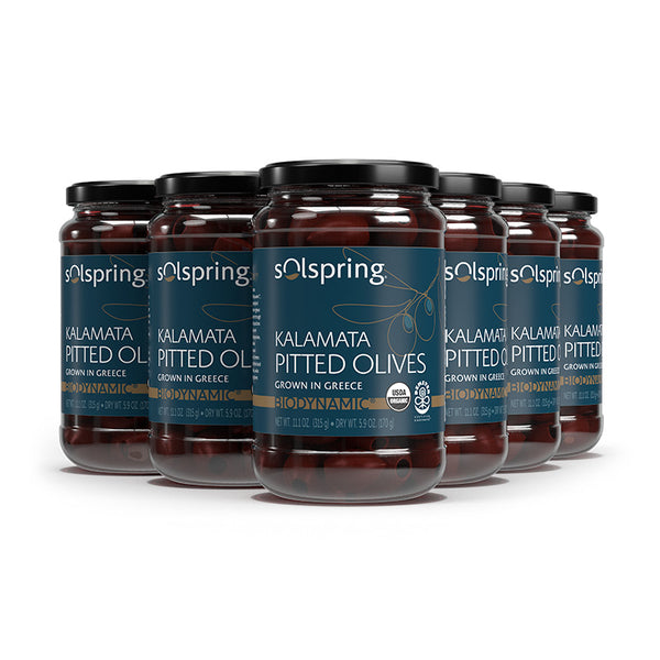 Solspring Organic Kalamata Pitted Olives