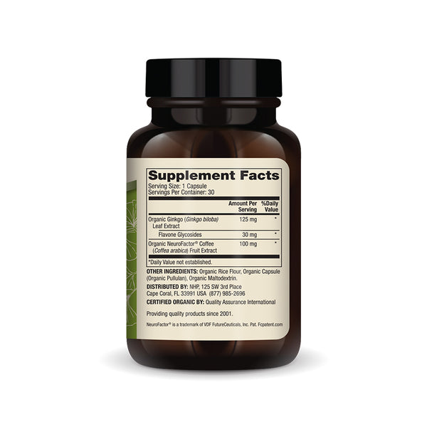 Dr. Mercola Organic Ginkgo Biloba with NeuroFactor Supplement