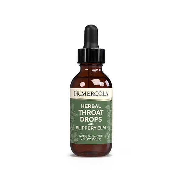 Herbal Throat Liquid Drops with Slippery Elm