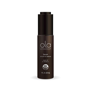 Ola Botanicals Organic Serum bottle and packaging