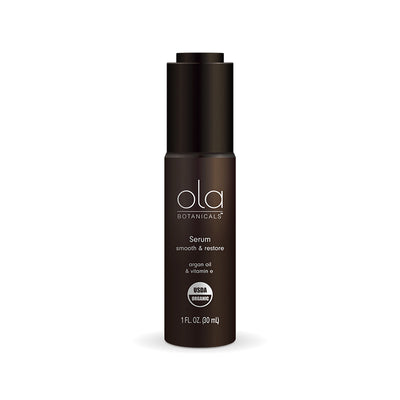 Ola Botanicals Organic Serum bottle and packaging