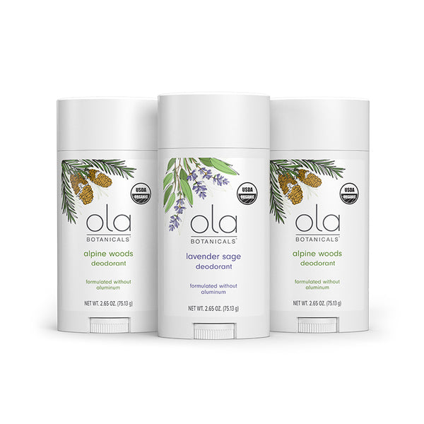 Ola Botanicals Organic Deodorant 3-Pack