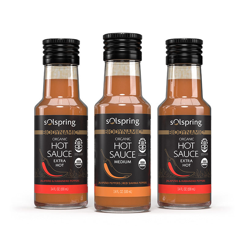 Salsa Picante Biodynamic® Solspring®: Cree su paquete de 3