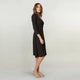Women's Wrap Dress in In-Conversion Biodynamic Organic Cotton