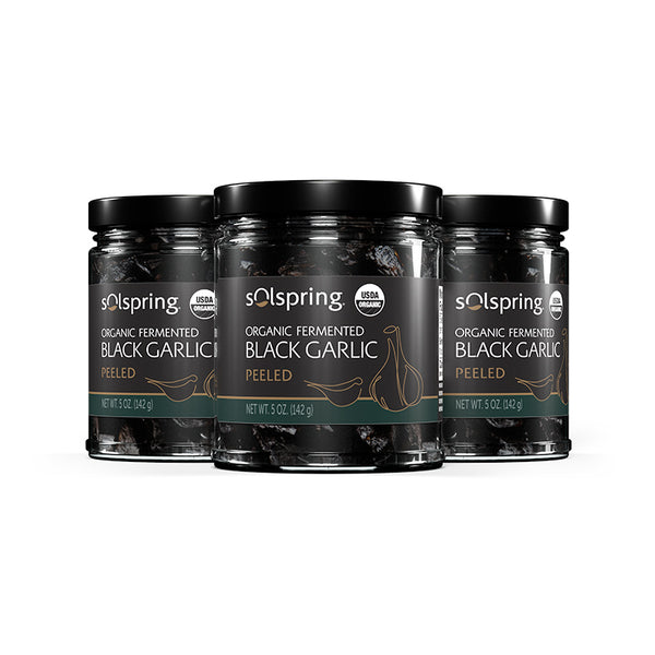 Solspring Organic Fermented Peeled Black Garlic