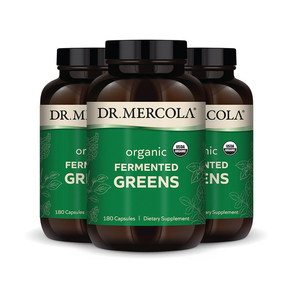 Dr. Mercola Organic Fermented Greens Supplement, 180 capsules