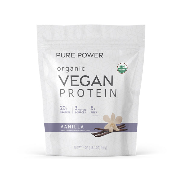Pure Power Organic Vegan Protein - Vanilla Flavor