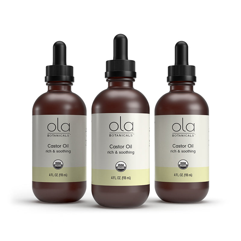 Ola Botanicals Organic Castor Oil bottle