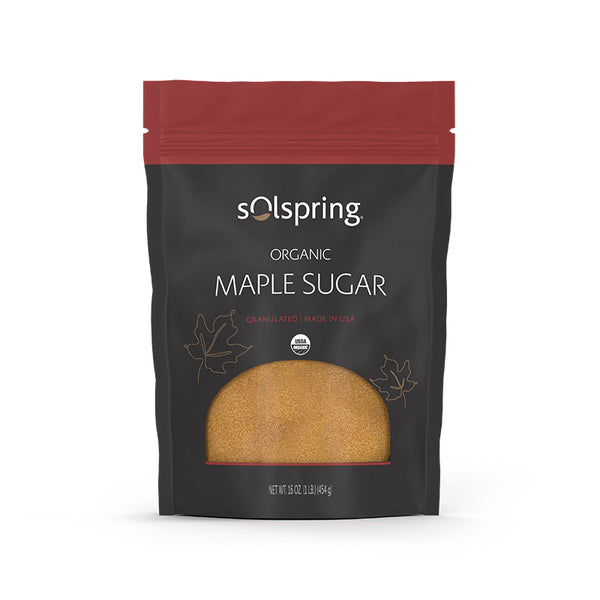 Solspring Organic Maple Sugar, 16 Oz