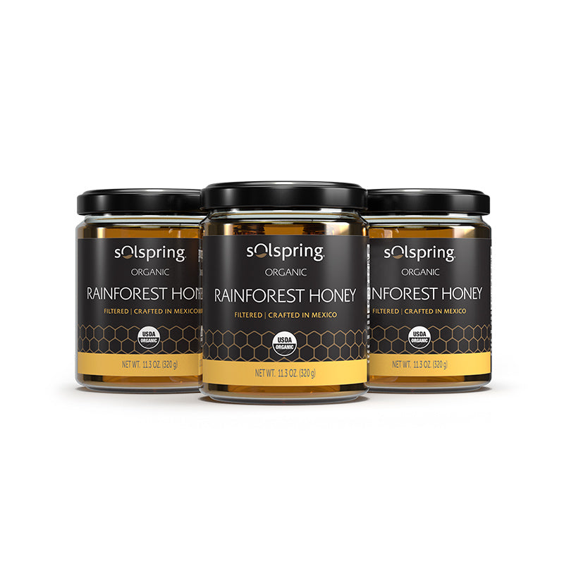 Solspring Organic Rainforest Honey jar