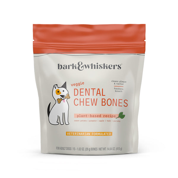 Veggie Dental Chew Bones for Dogs
